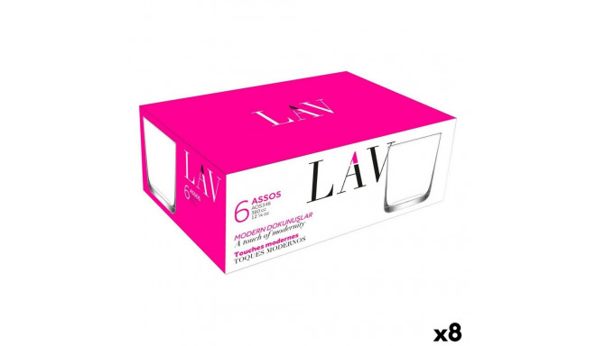 Klaaside komplekt LAV Assos 360 ml 6 Tükid, osad (8 Ühikut)