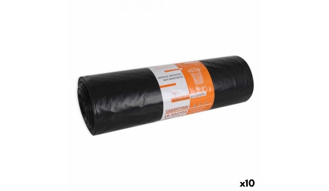 Rubbish Bags Eco Green Time 48955 Black (10 Units) (10 uds)