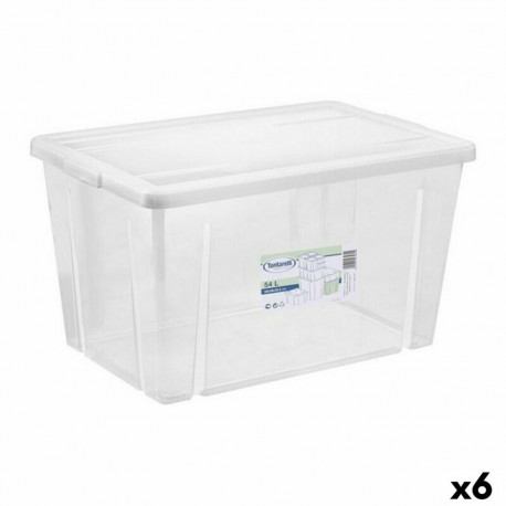 kaanega säilituskarp Tontarelli Linea box 54 L 59 x 39 x 33 cm (6 Ühikut)