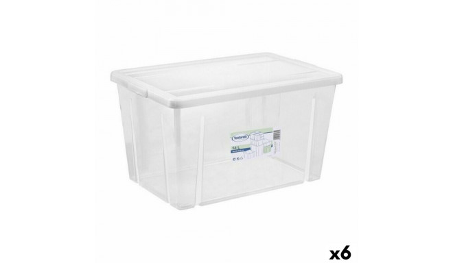 kaanega säilituskarp Tontarelli Linea box 59 x 39 x 33 cm (6 Ühikut)