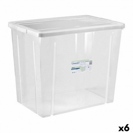kaanega säilituskarp Tontarelli Linea box 80 L 59 x 39 x 48 cm (6 Ühikut)