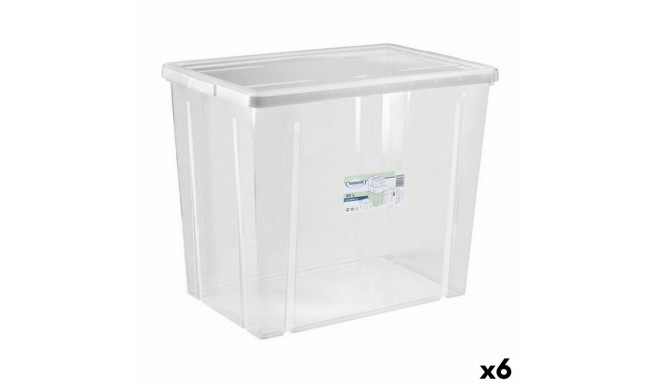 kaanega säilituskarp Tontarelli Linea box 80 L 59 x 39 x 48 cm (6 Ühikut)
