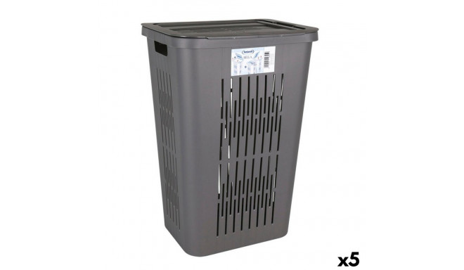 Pesukorv Inde Bella 60 L Grafiithall 40,5 x 33 x 59 cm (5 Ühikut)