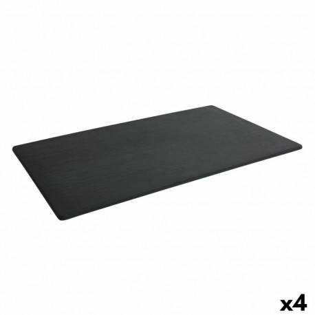 Paplāte Inde Africa Melns Melamīna 50 x 30 x 0,7 cm (4 gb.)