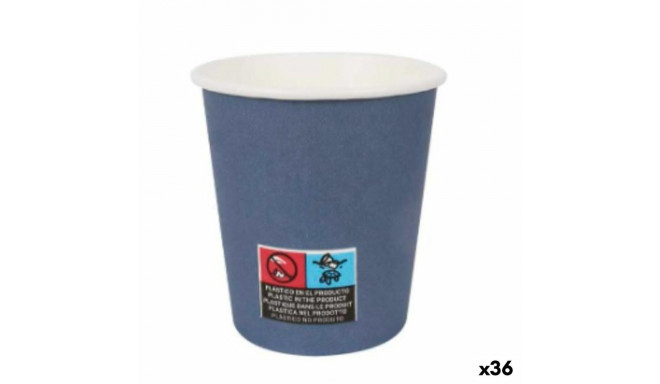 Klaaside komplekt Algon Papp Ühekordne 200 ml Sinine 36 Ühikut (24 Tükid, osad)