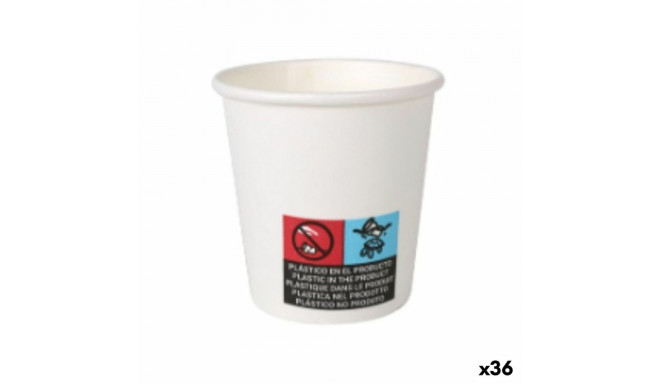 Klaaside komplekt Algon Papp Ühekordne Valge 36 Ühikut 80 ml (50 Tükid, osad)