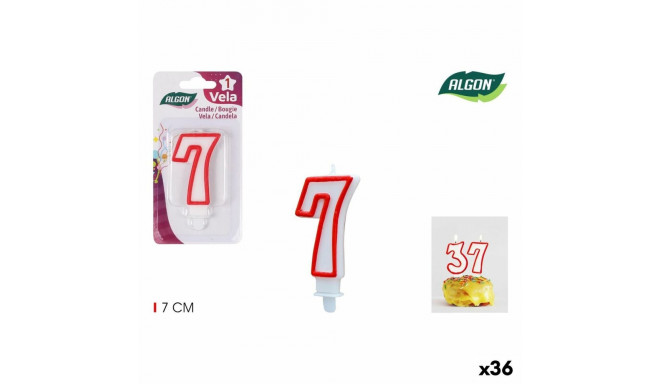 Küünla Komplekt Algon Punane (36 Ühikut)
