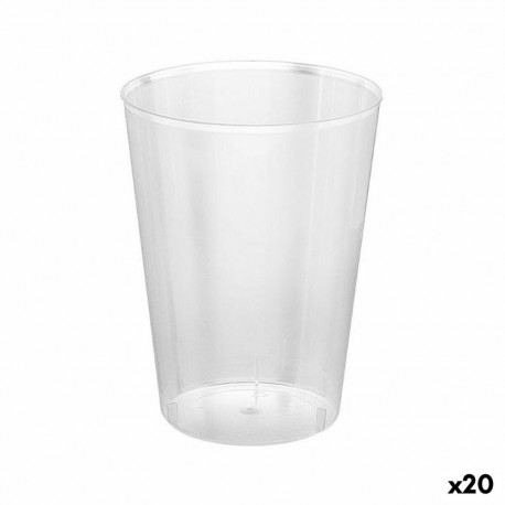Korduvkasutatavate prillide komplekt Algon Läbipaistev Siider 20 Ühikut 500 ml (15 Tükid, osad)