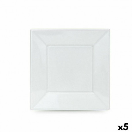 Korduvkasutatavate plaatide komplekt Algon Valge Plastmass 23 x 23 x 1,5 cm (36 Ühikut)