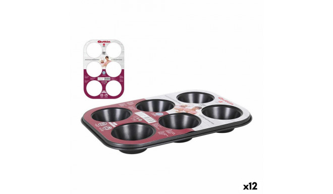 Flan Mould Quttin 52299 26,5 x 18,5 x 3 cm (12 Units)