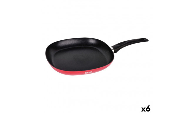 Grill pan Quttin Infinity Red 28,5 x 47 x 6 cm (6 Units)