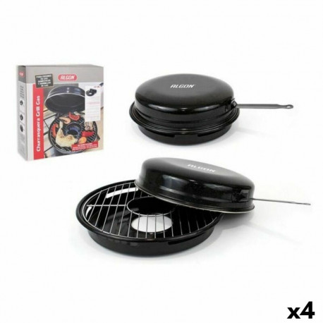 Kaasaskantav Barbeque-grill Algon Must 47 x 33 x 12 cm (4 Ühikut) (Ø 30 cm)