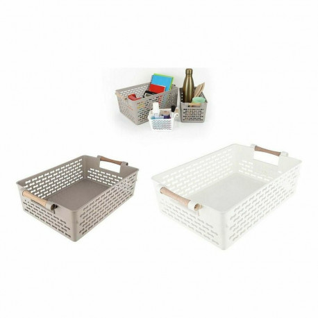 Daudzfunkcionāls grozs Confortime Koks 37 x 23 x 11 cm 32 x 22,5 x 10 cm (18 gb.)