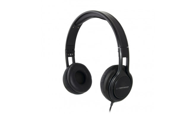 Headphones with Microphone Esperanza EH211K Black