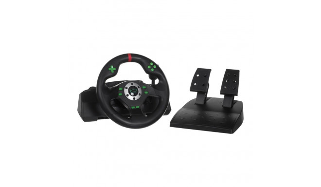 Racing Steering Wheel Esperanza EGW101 Pedals Black Green PlayStation 3