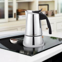 Itaalia Kohvikann Feel Maestro MR-1660-4 Must Hõbedane Roostevaba teras 18/10 200 ml 4 Kubki
