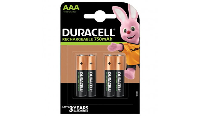 Rechargeable Batteries DURACELL LR03 750 mAh