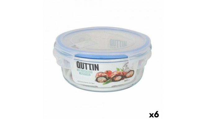 hermeetiline lõunasöögi karp Quttin Ümmargune 900 ml (6 Ühikut)