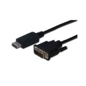 DisplayPort uz DVI Adapteris Digitus AK-340301-030-S Melns