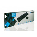 Klaviatuur ja Hiir Ibox OFFICE KIT II Must Mustvalge Inglise QWERTY