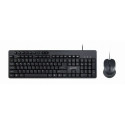 Klaviatuur ja Hiir GEMBIRD KBS-UM-04 Must Mustvalge QWERTY Qwerty US