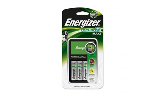 Lādētājs + uzlādējamas baterijas Energizer Maxi Charger AA AAA HR6