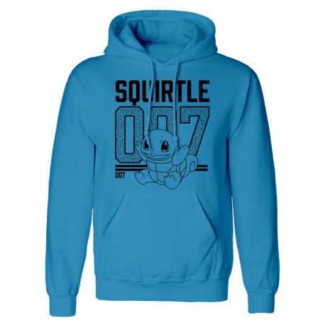 Unisex Hoodie Pokémon Squirtle Line Art Blue - M
