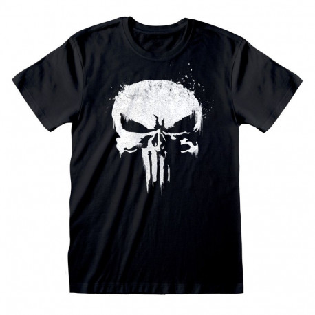 Short Sleeve T-Shirt Marvel Logo Black Unisex - S