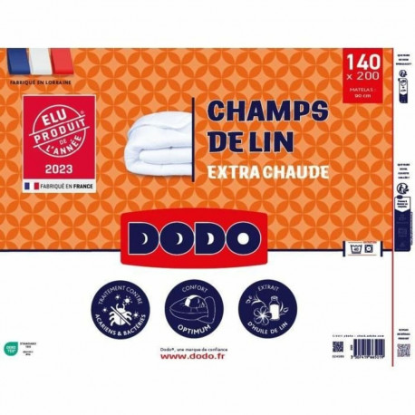 Tekk DODO Champs de Lin 140 x 200 cm Valge 450 g/m²