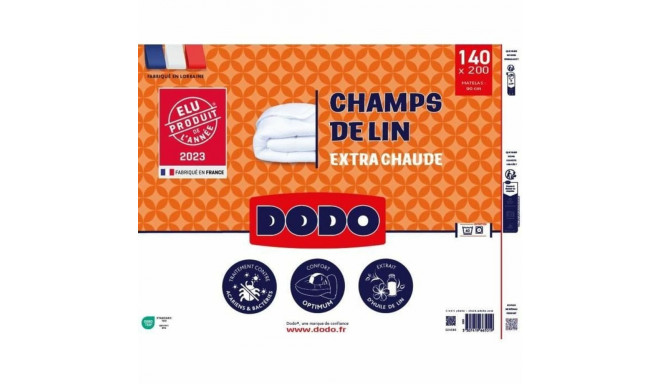 Duvet DODO Champs de Lin 140 x 200 cm White 450 g/m²