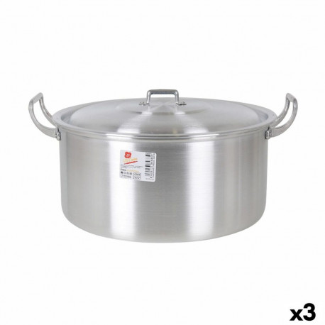 Casserole with lid Aluminium 41 x 33 x 19 cm (3 Units)