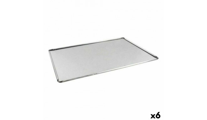 Baking tray VR Silver Aluminium Rectangular 40 x 28 x 0,5 cm (6 Units)