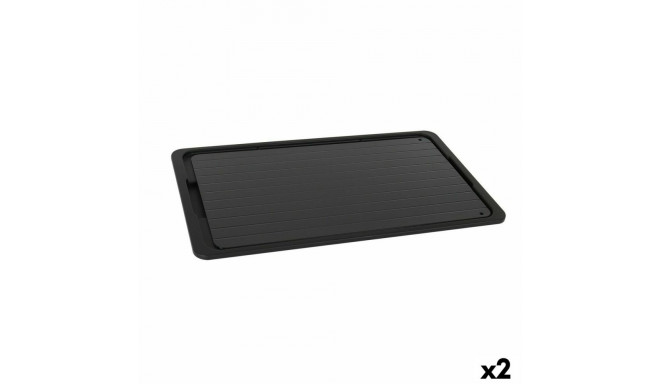 Tray Percutti   Defrost function Black 39 x 23 cm (2 Units)