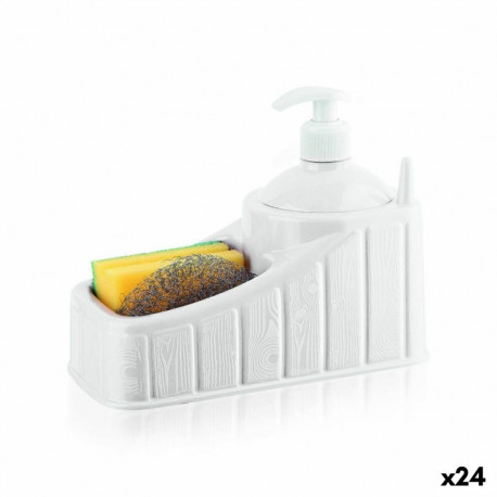 2-in-1 ziepju dozators izlietnei Privilege Plastmasa 20 x 17 x 10 cm Balts (24 gb.)
