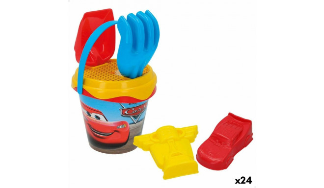 Beach toys set Cars Ø 14 cm (24 Units)