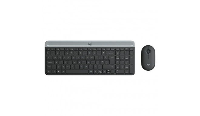 Keyboard and Mouse Logitech 920-009190 Black Grey French AZERTY