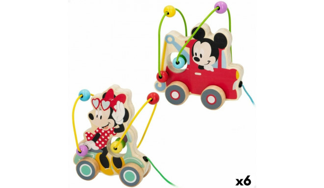 Mänguasi nööril Disney Puit (6 Ühikut)