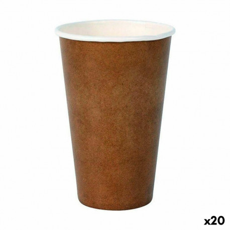 Klaaside komplekt Algon Ühekordne Papp jõupaber 35 Tükid, osad 350 ml (20 Ühikut)