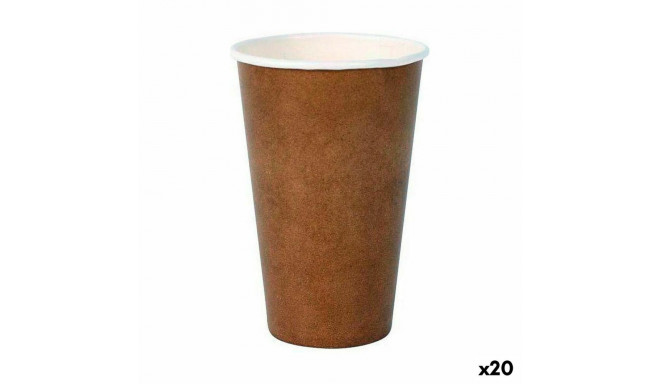 Klaaside komplekt Algon Ühekordne Papp jõupaber 10 Tükid, osad 350 ml (20 Ühikut)