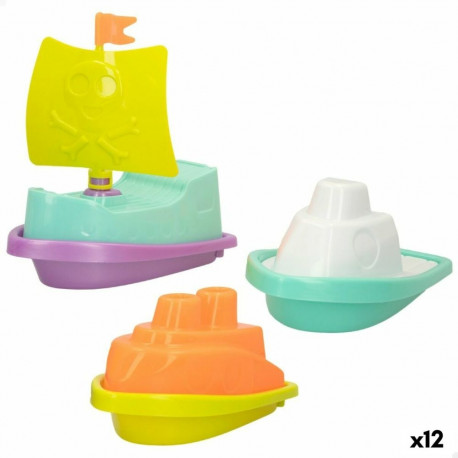 Rannalelude komplekt Colorbaby 3 Tükid, osad Laev polüpropüleen (12 Ühikut)