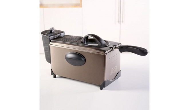 Аэрофритюрница Black & Decker ES9730040B 2100 W 3 L Серый