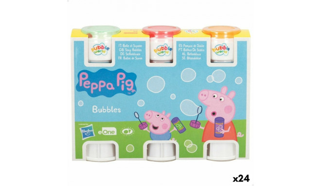 Bubble blower set Peppa Pig 3 Tükid, osad 60 ml (24 Ühikut)