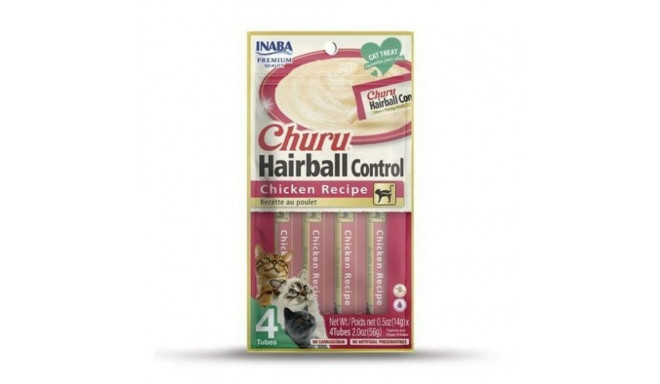 Snack for Cats Inaba Churu Hairball Control Курица 4 x 14 g