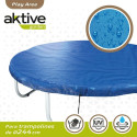 Защитный холст Aktive Эластичная кроватка Синий Ø 244 cm (6 штук)