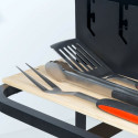 Grillimisvahendite komplekt Aktive 3 Tükid, osad Barbeque-grill Roostevaba teras 9 x 41 x 5 cm (4 Üh