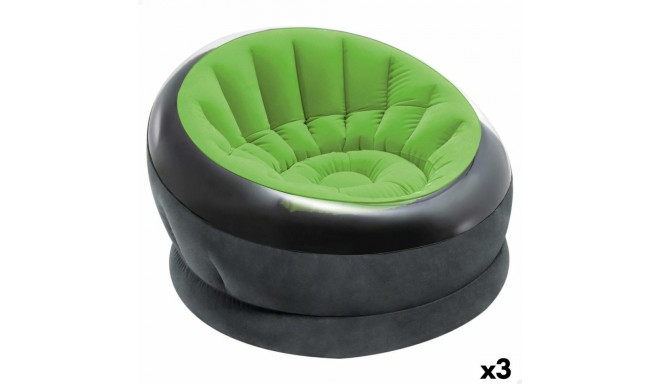 Inflatable Armchair Intex Empire 112 x 109 x 60 cm Green (3 Units)