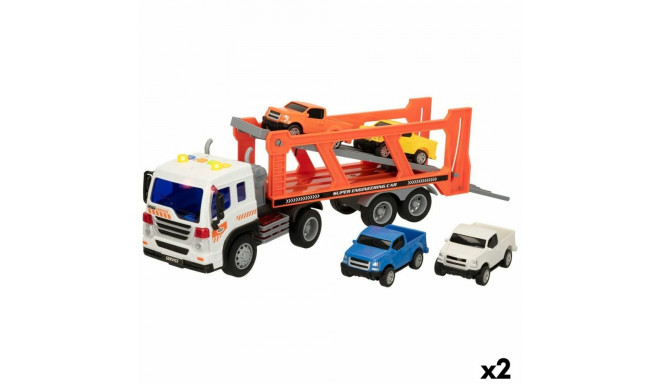 Truck Carrier and Friction Cars Speed & Go 37,5 x 12,5 x 10 cm (2 Units)