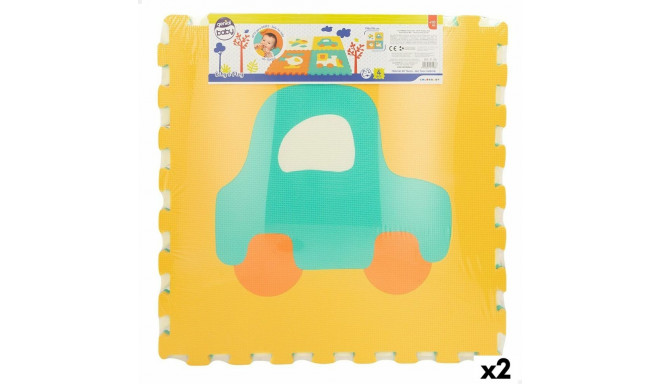 Pusle Vaip Colorbaby 4 Tükid, osad Autodekomplekt 118 x 118 cm EVA (2 Ühikut)