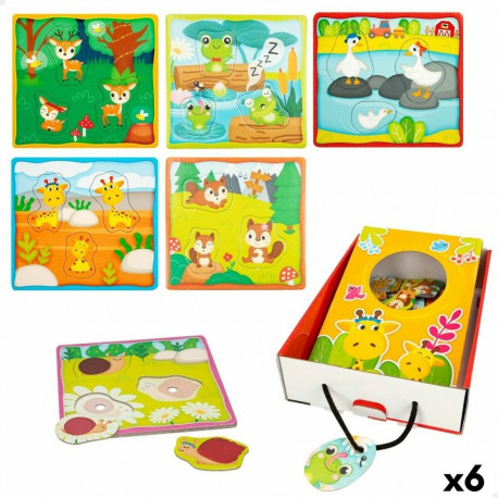 Child's Puzzle Lisciani Giochi 16 x 0,5 x 15 cm Touchpad 18 Pieces (6 Units)