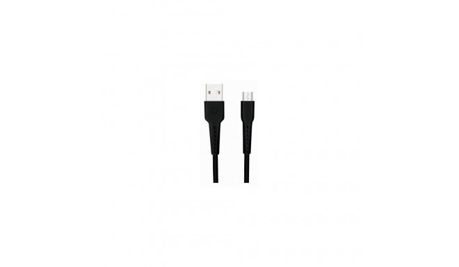 Swissten andme- ja laadimiskaabel Basic Fast Charge 3A Micro USB 1m, must